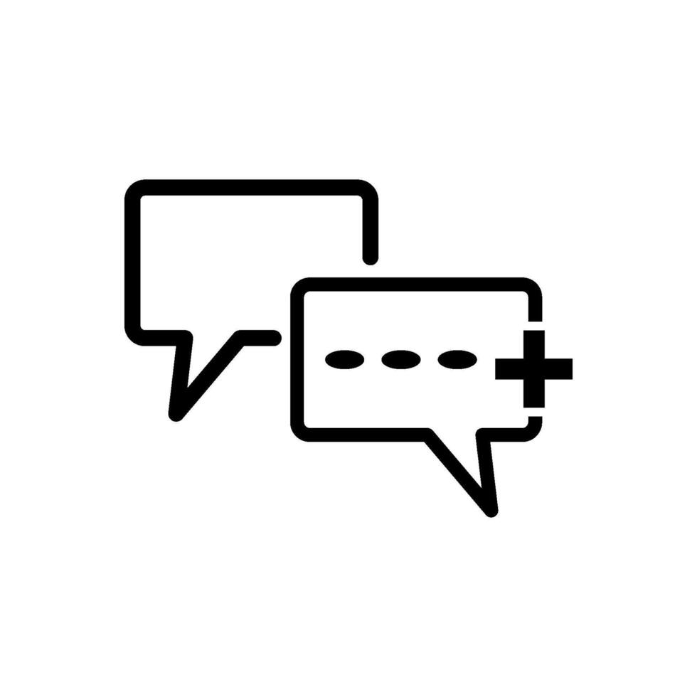 Chat Speech Bubble  Icon vector design templates