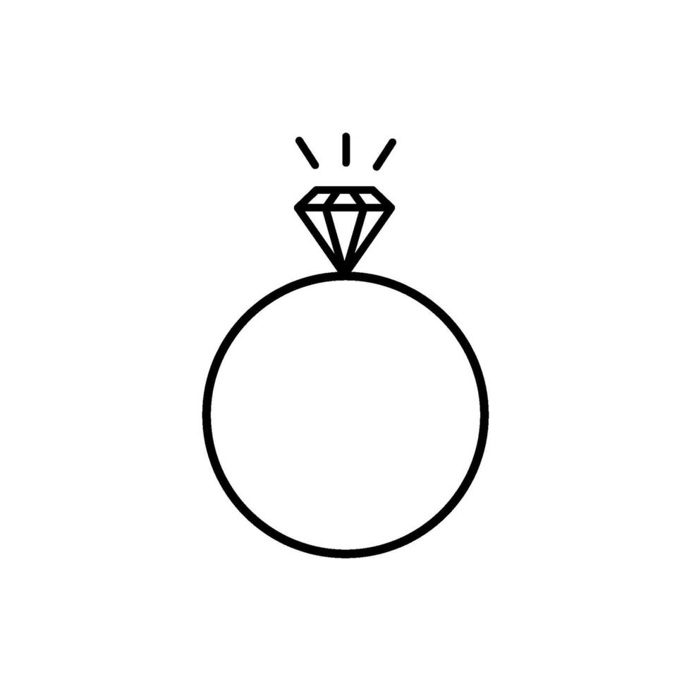 ring diamond icon vector design template