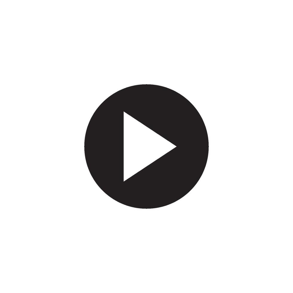 arrow and play button icon vector design template