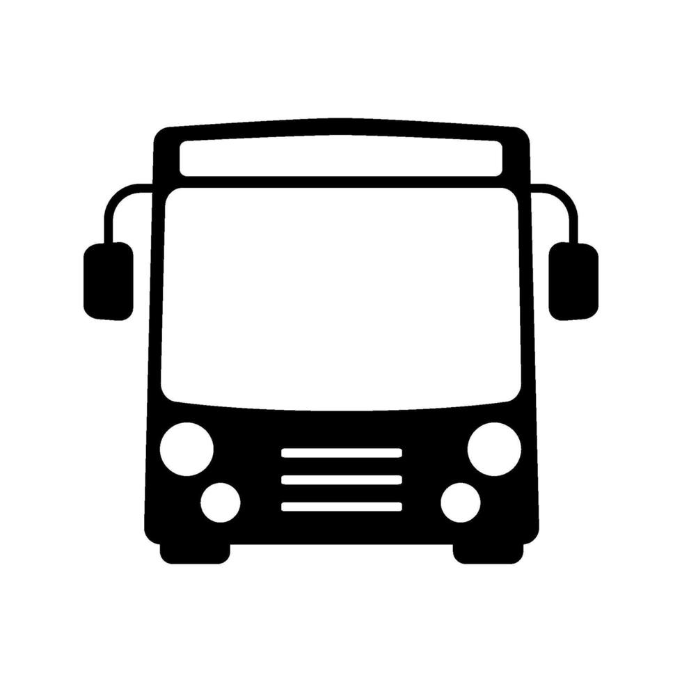 plantilla de diseño de vector de icono de autobús