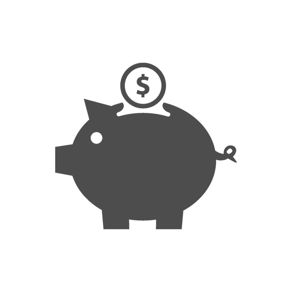 piggy bank icon vector design template