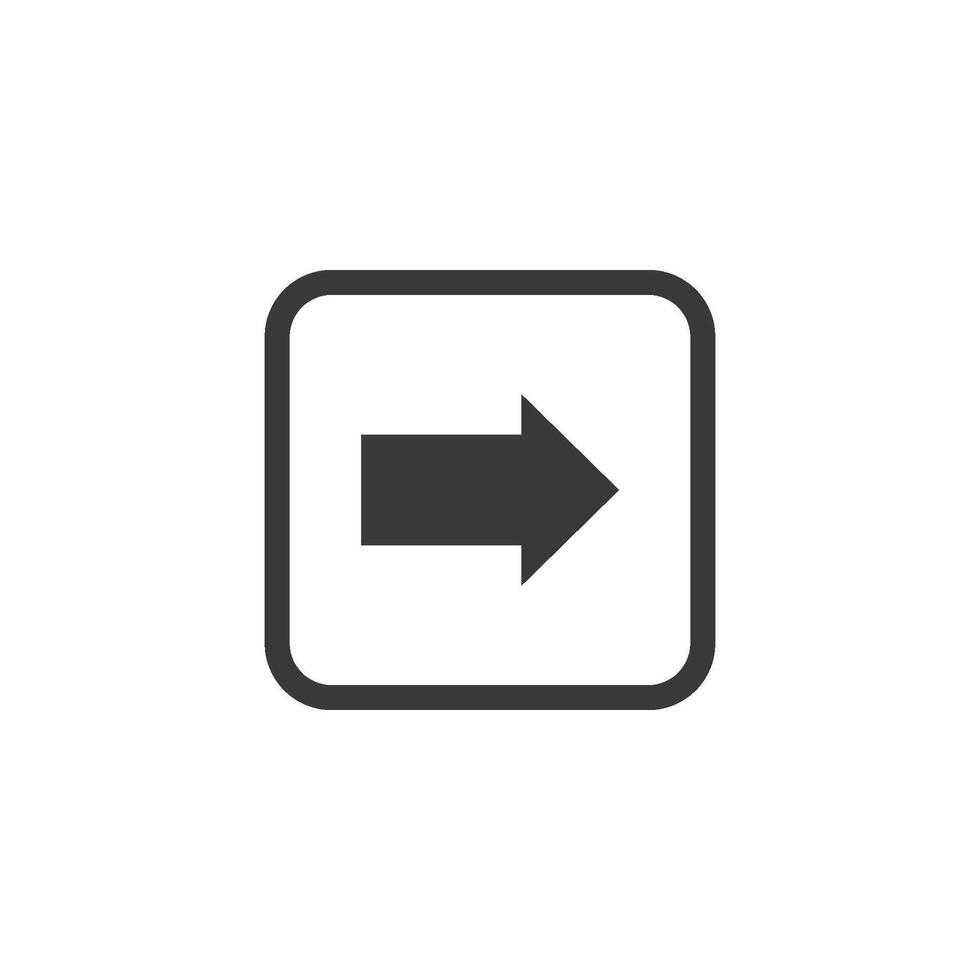 arrow and play button icon vector design template