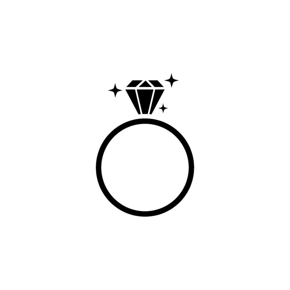 ring diamond icon vector design template