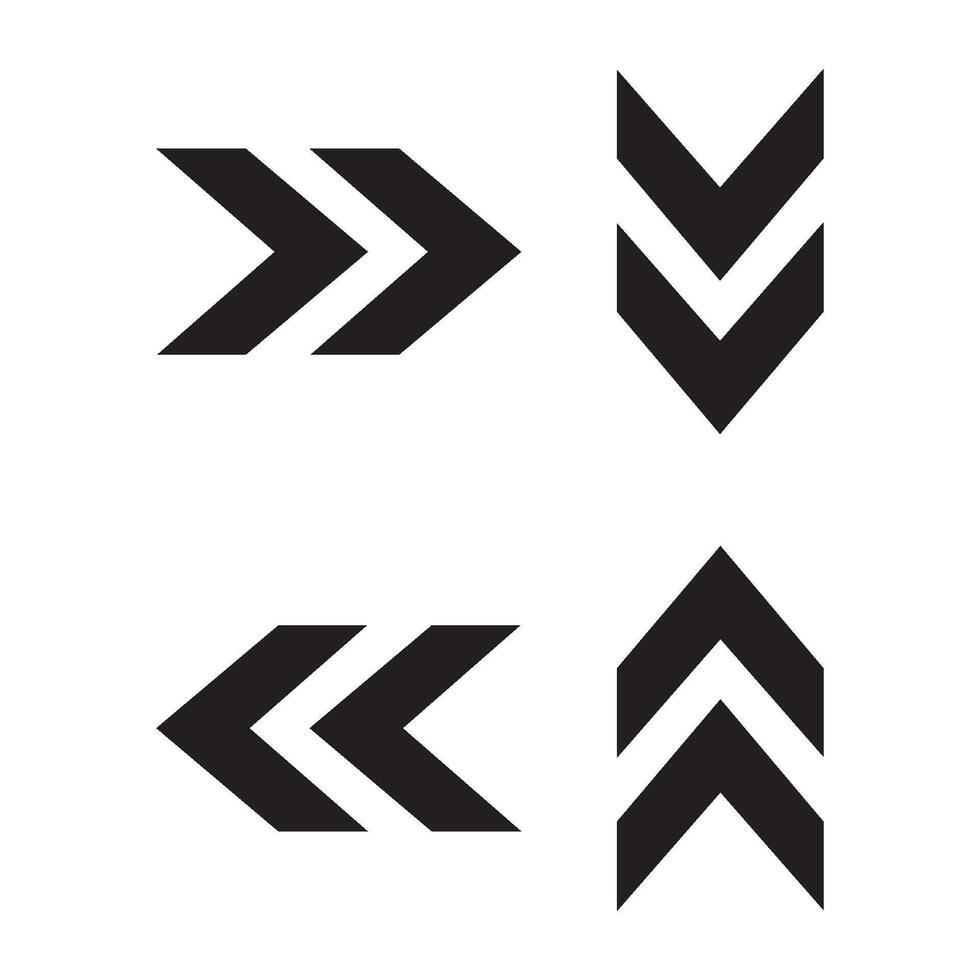 arrow and play button icon vector design template