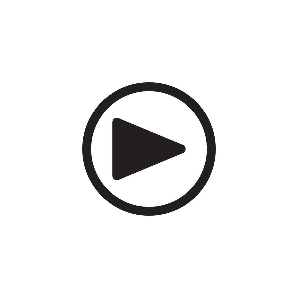 arrow and play button icon vector design template