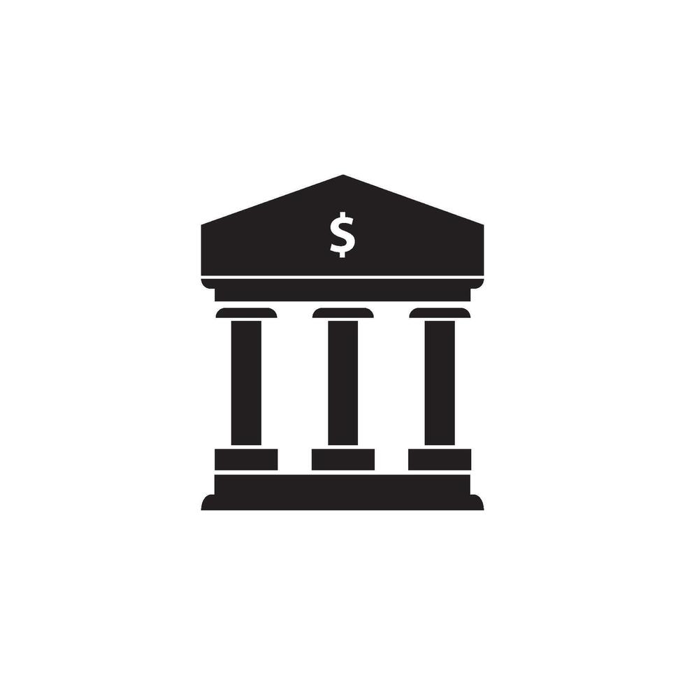 bank icon vector design template