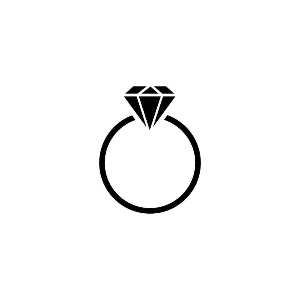 ring diamond icon vector design template