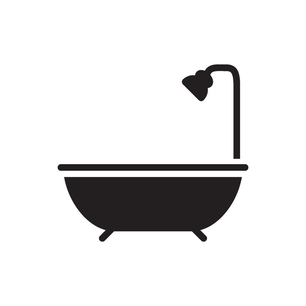 bathtub icon vector design template