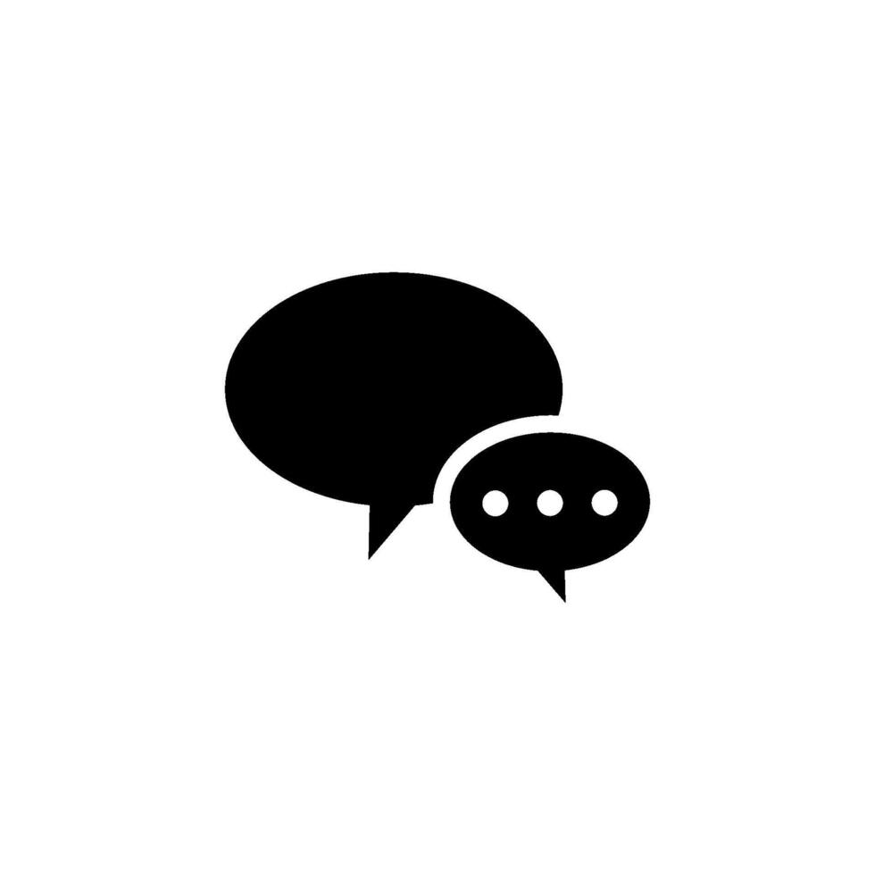 Chat Speech Bubble  Icon vector design templates