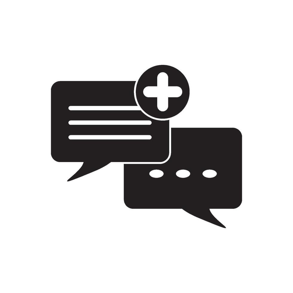Chat Speech Bubble  Icon vector design templates