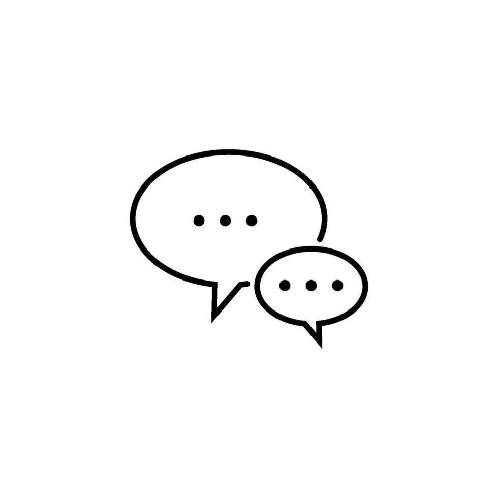 Chat Speech Bubble  Icon vector design templates