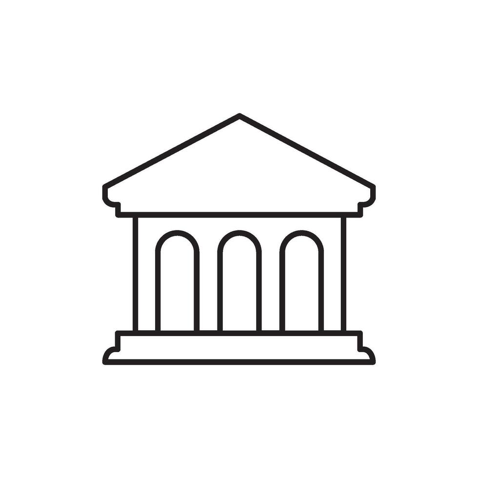 bank icon vector design template