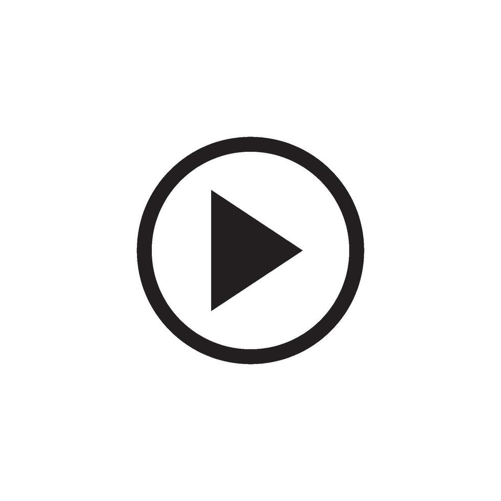 arrow and play button icon vector design template