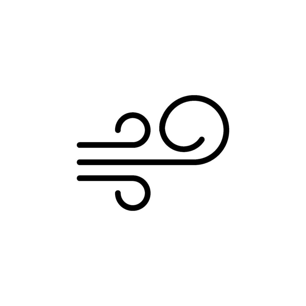 Wind air icon vector design template