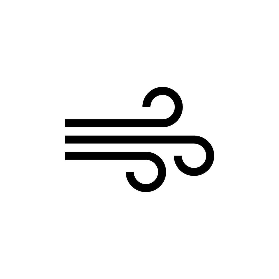 Wind air icon vector design template