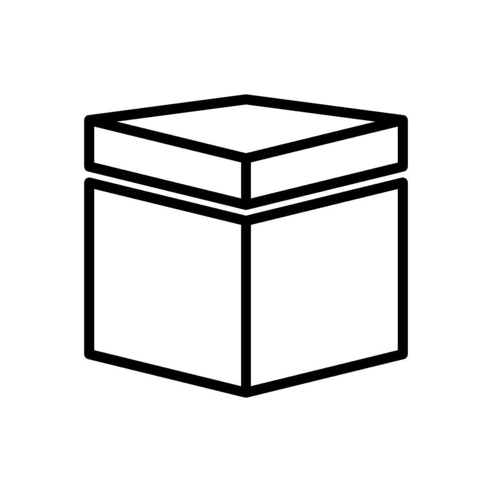 caja icono vector diseño modelo