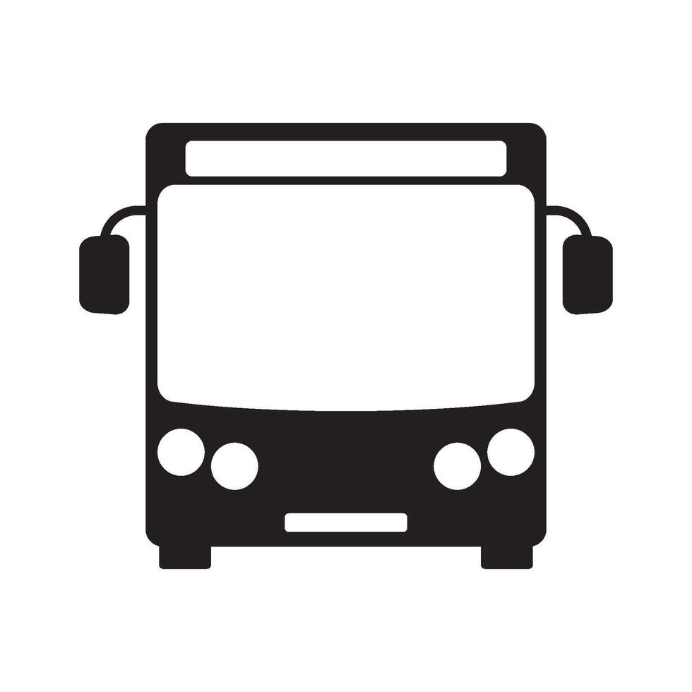 plantilla de diseño de vector de icono de autobús