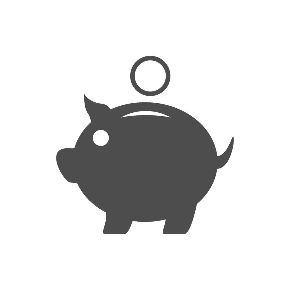 piggy bank icon vector design template