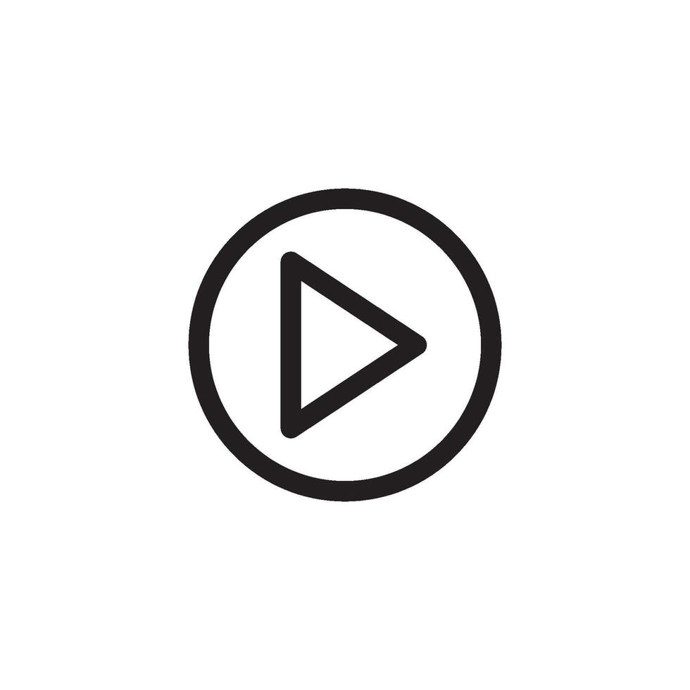 arrow and play button icon vector design template