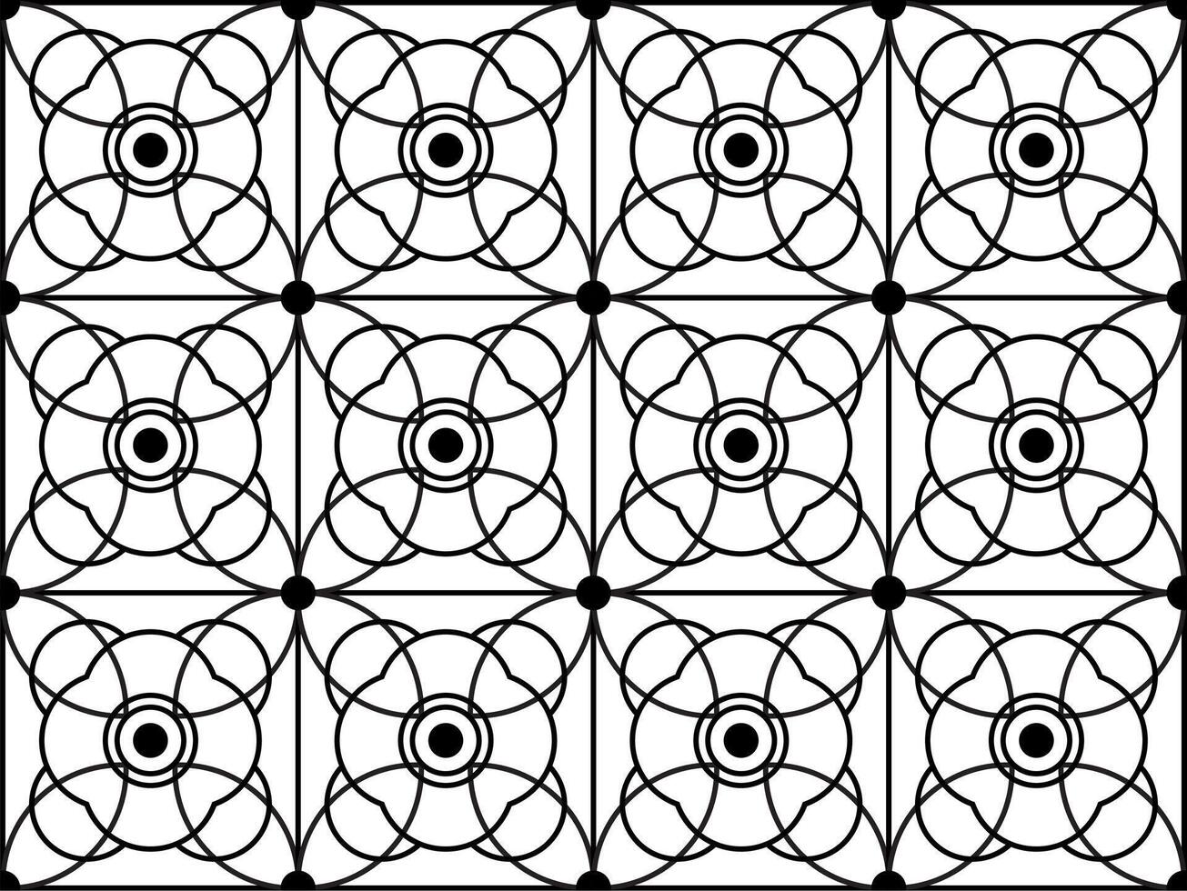 Arábica geométrico sin costura ornamento modelo. monocromo resumen línea textura en Arábica estilo. decorativo Clásico enrejado antecedentes. resumen ornamento para tela, envase. vector