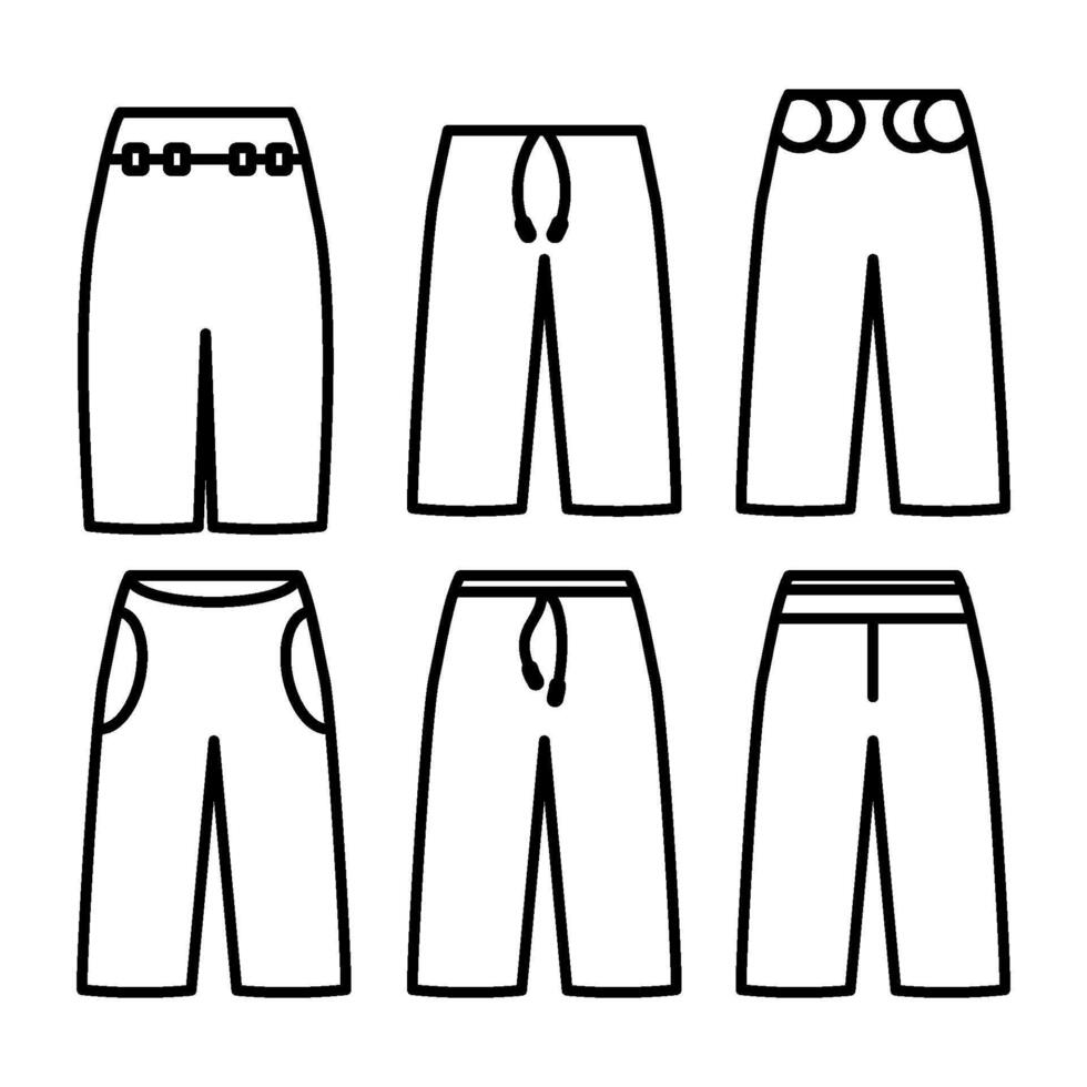 pant icon vector design templates