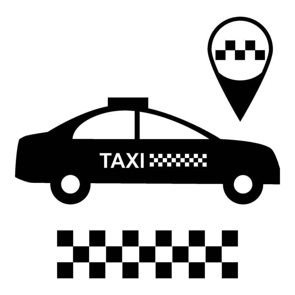 Taxi icono vector diseño modelo