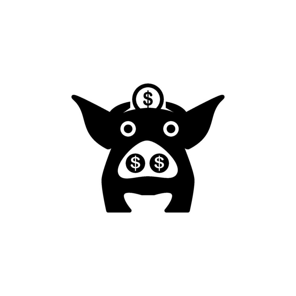 piggy bank icon vector design template