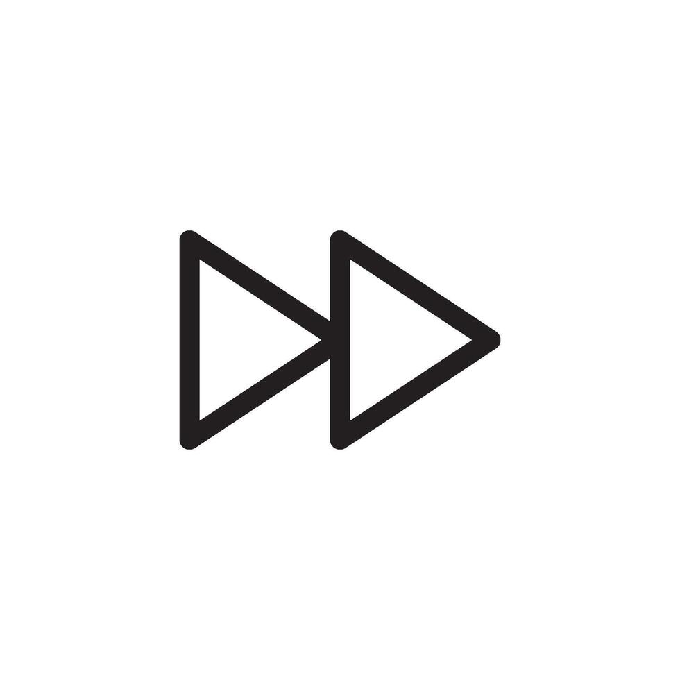arrow and play button icon vector design template