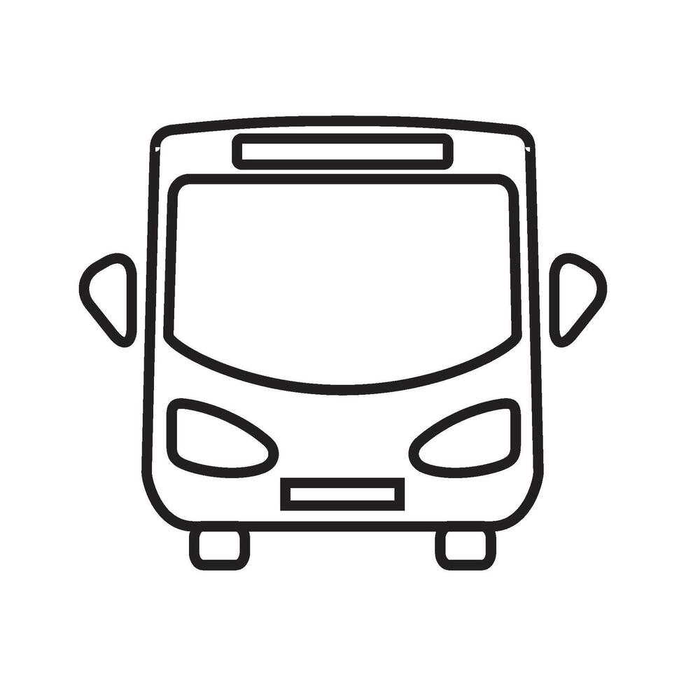 plantilla de diseño de vector de icono de autobús