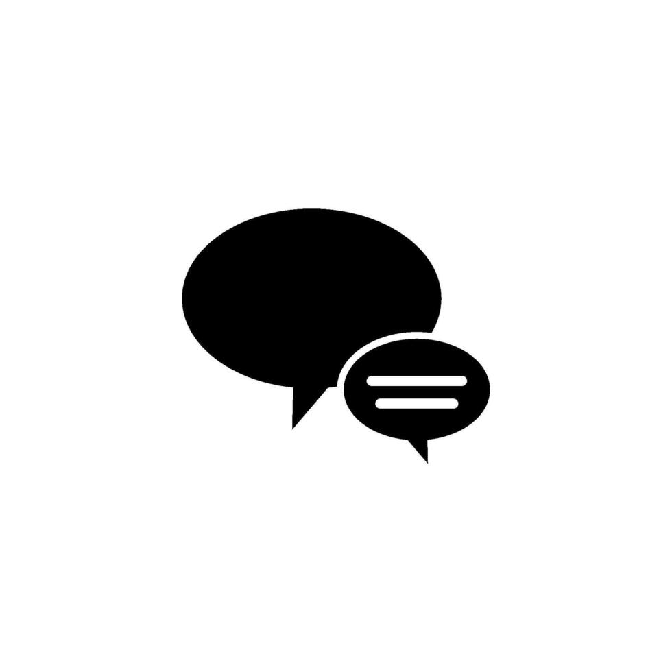 Chat Speech Bubble  Icon vector design templates