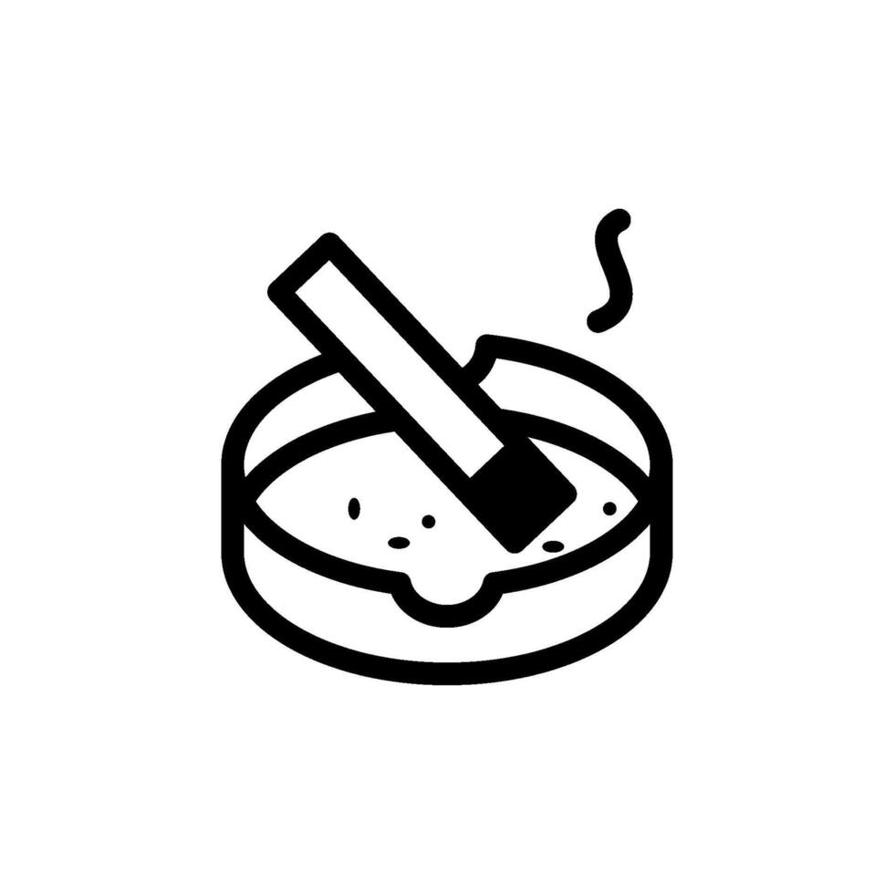 ashtray icon design vector template