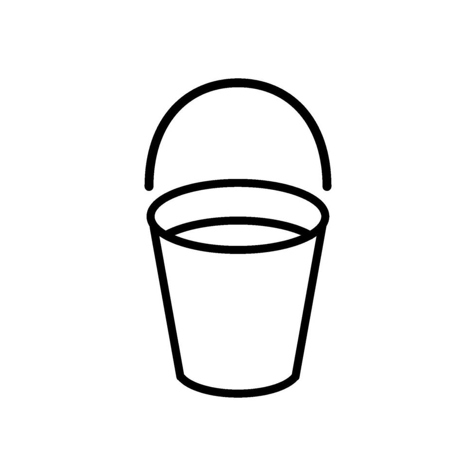 bucket icon vector design template
