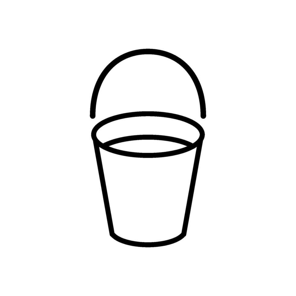 bucket icon vector design template