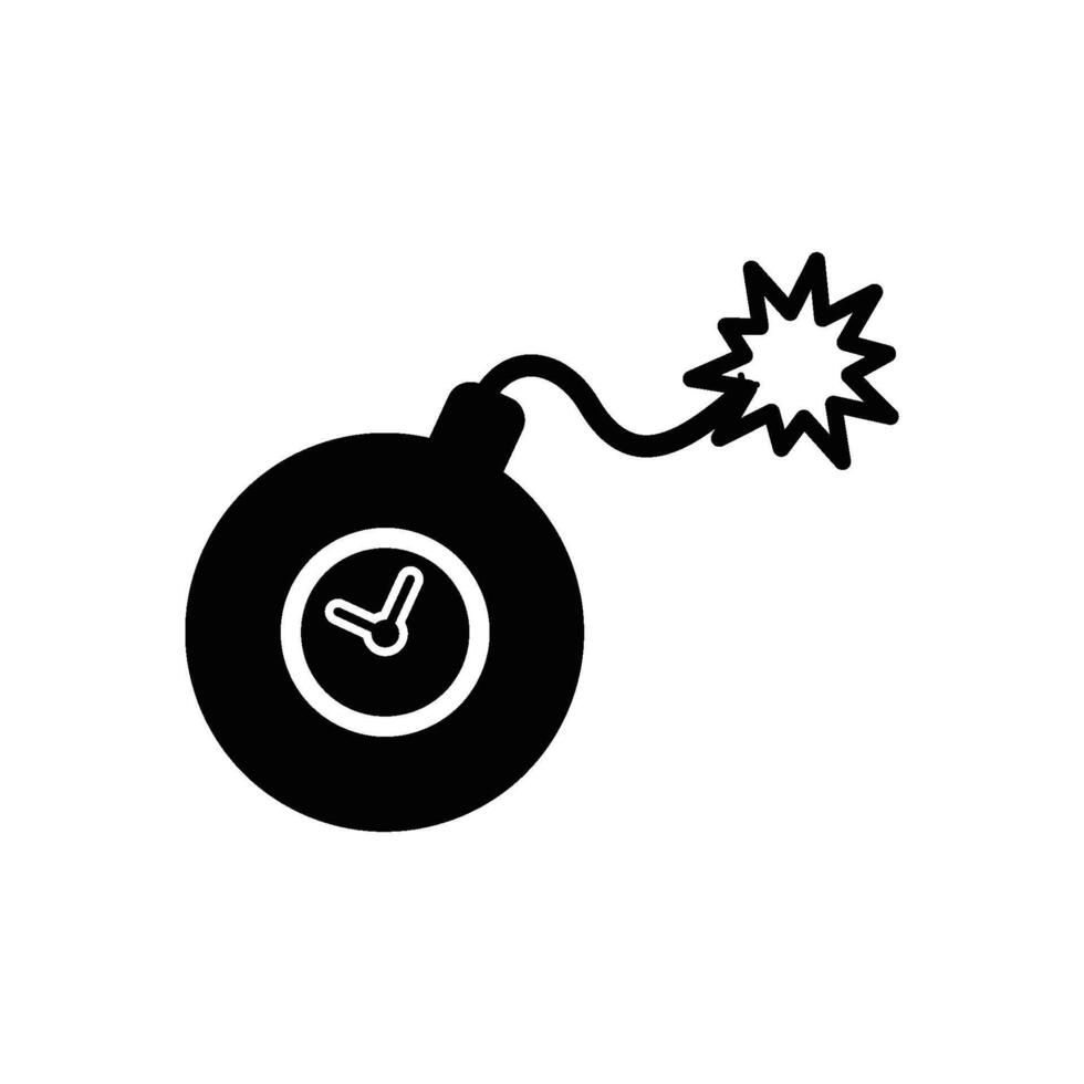 Round bomb icon design template vector