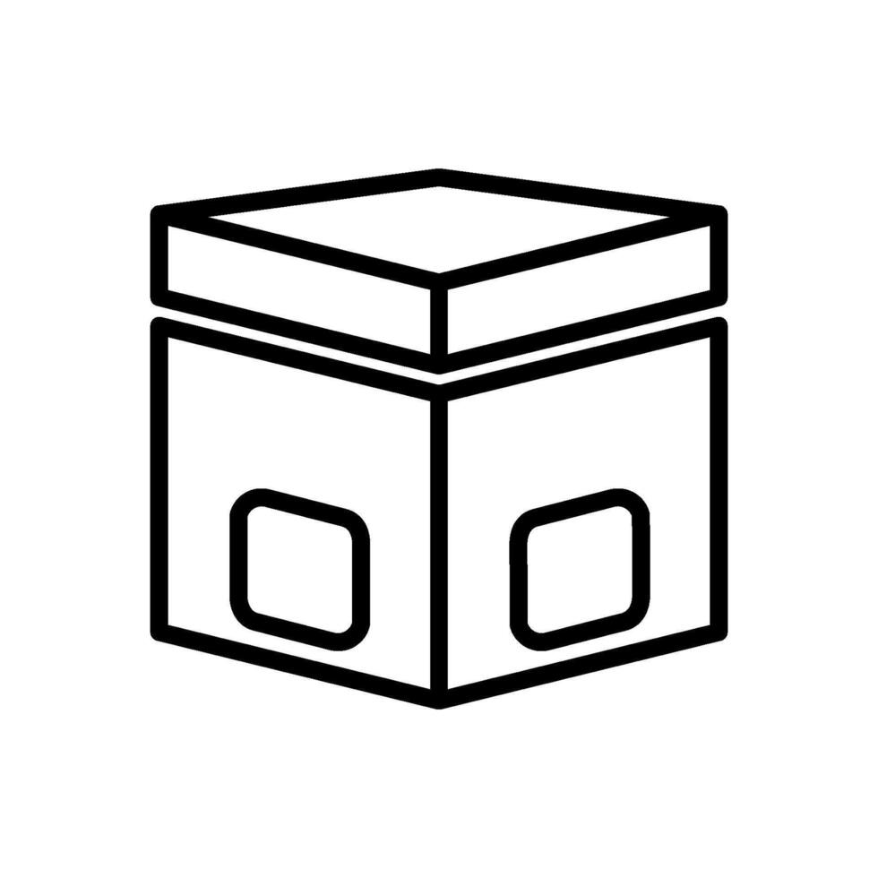 caja icono vector diseño modelo