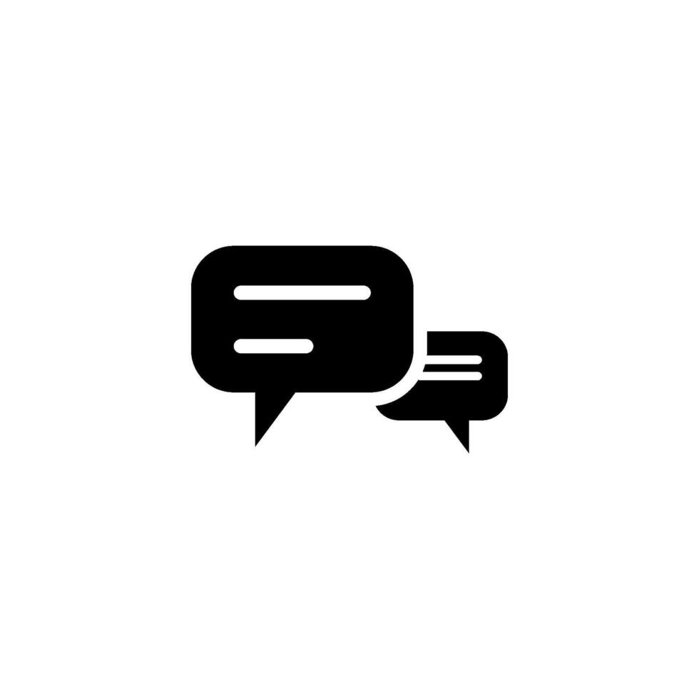 Chat Speech Bubble  Icon vector design templates