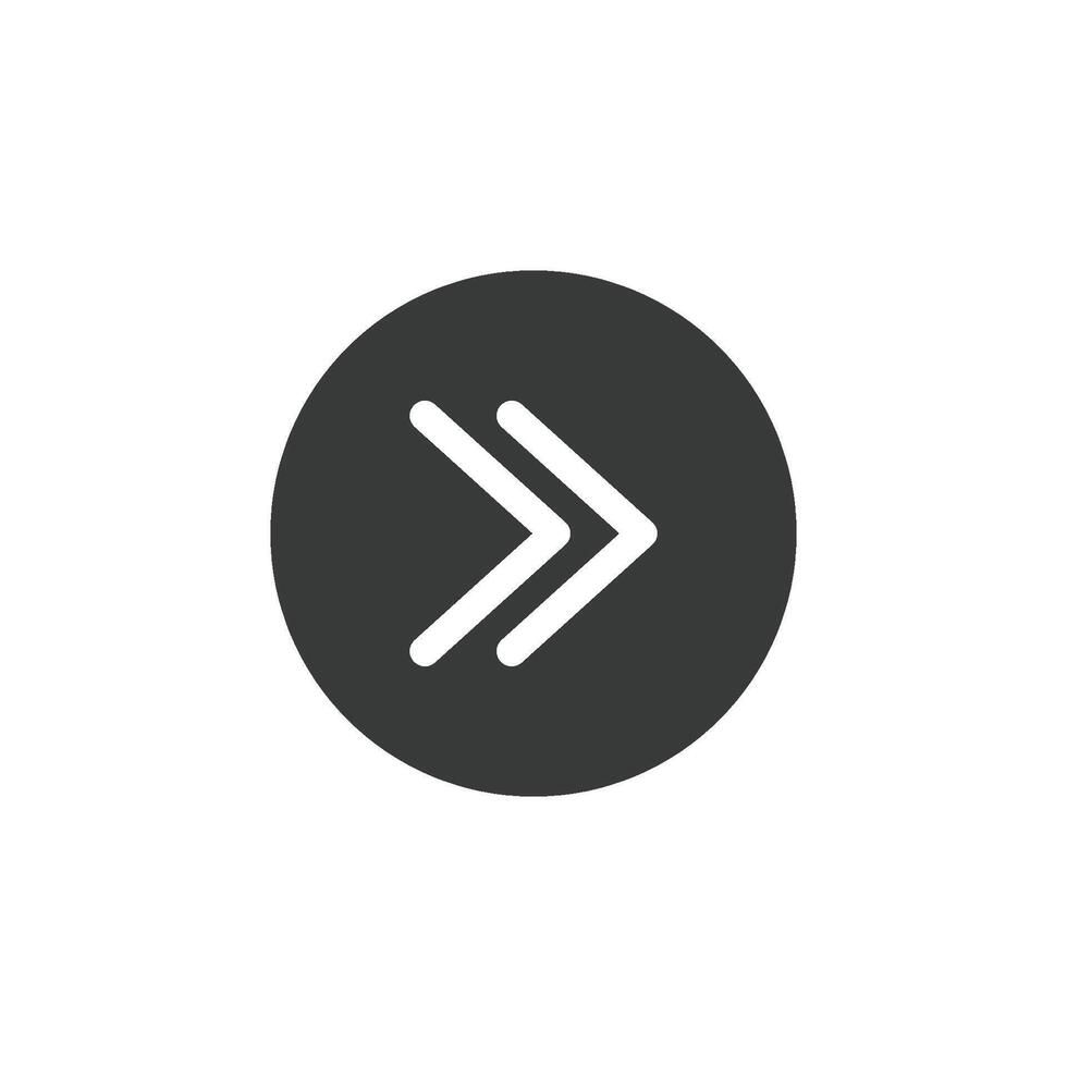 arrow and play button icon vector design template