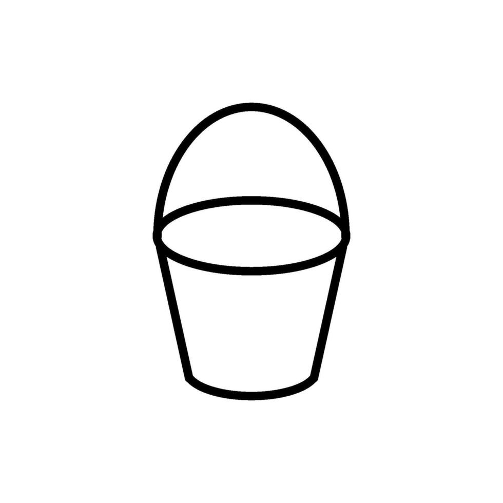 bucket icon vector design template