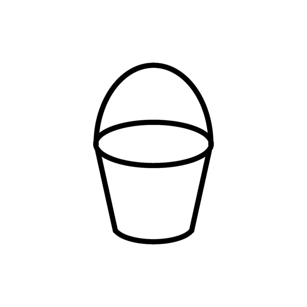 bucket icon vector design template