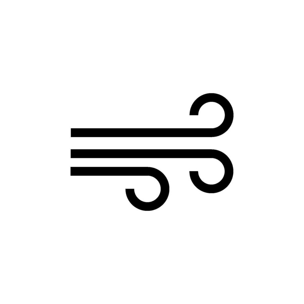 Wind air icon vector design template