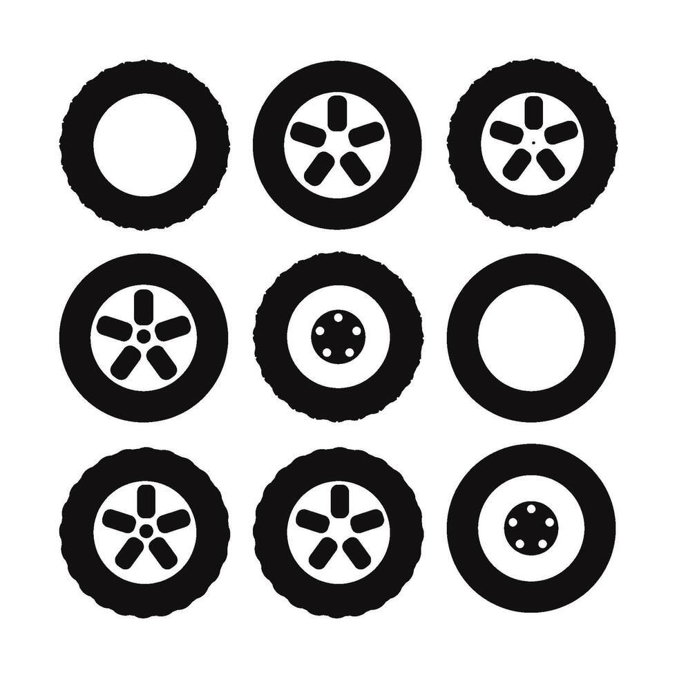 tire icon vector design template