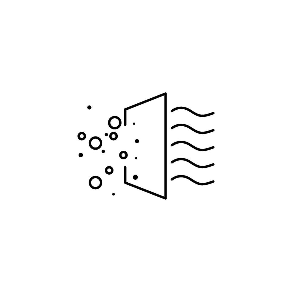 Wind air icon vector design template