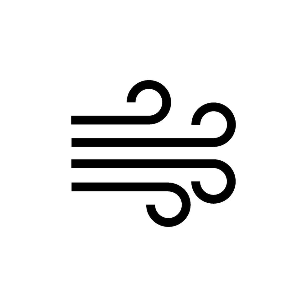 Wind air icon vector design template