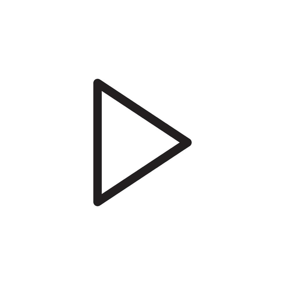 arrow and play button icon vector design template