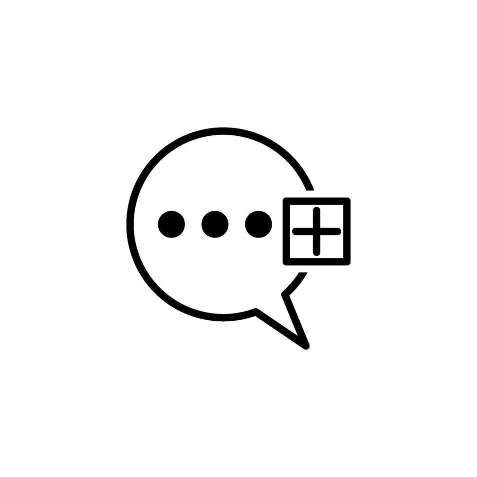 Chat Speech Bubble  Icon vector design templates