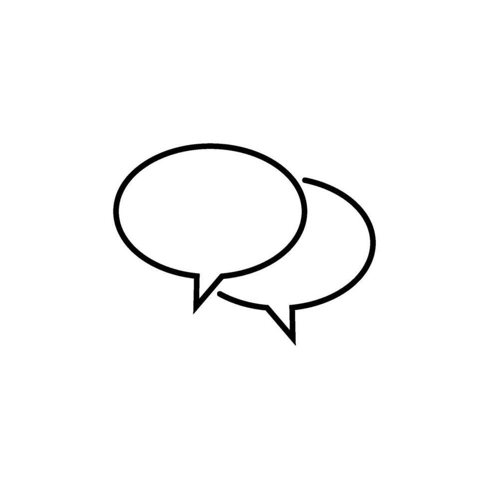 Chat Speech Bubble  Icon vector design templates