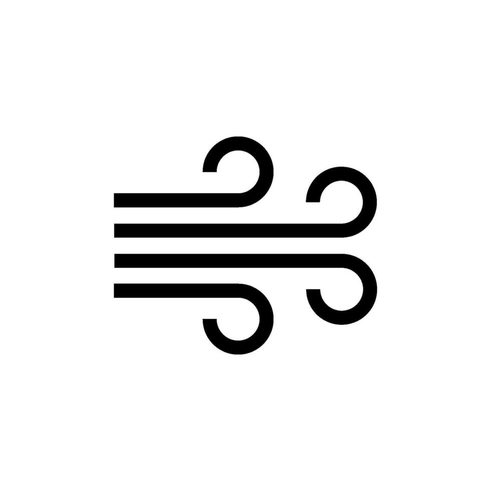Wind air icon vector design template
