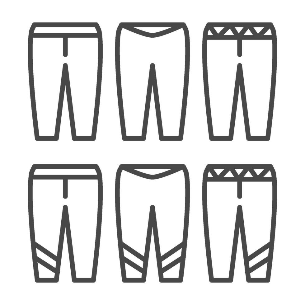 pantalón icono vector diseño plantillas