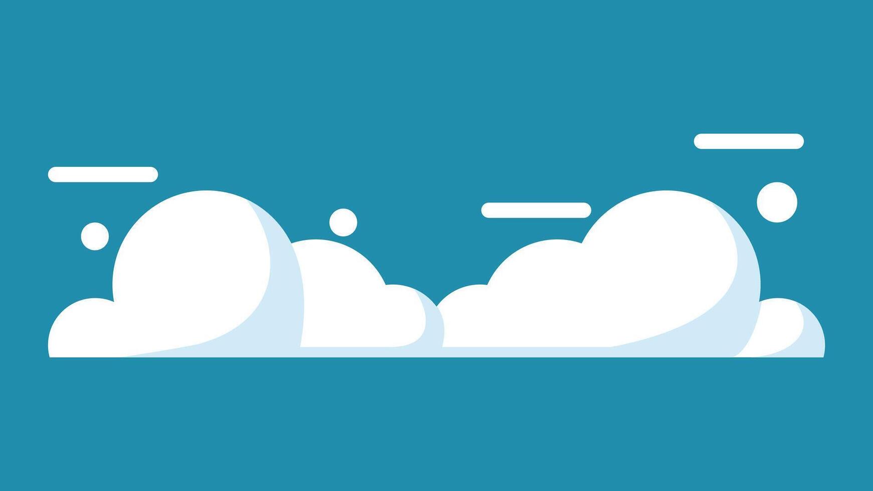 nube. nube icono aislado en antecedentes. vector