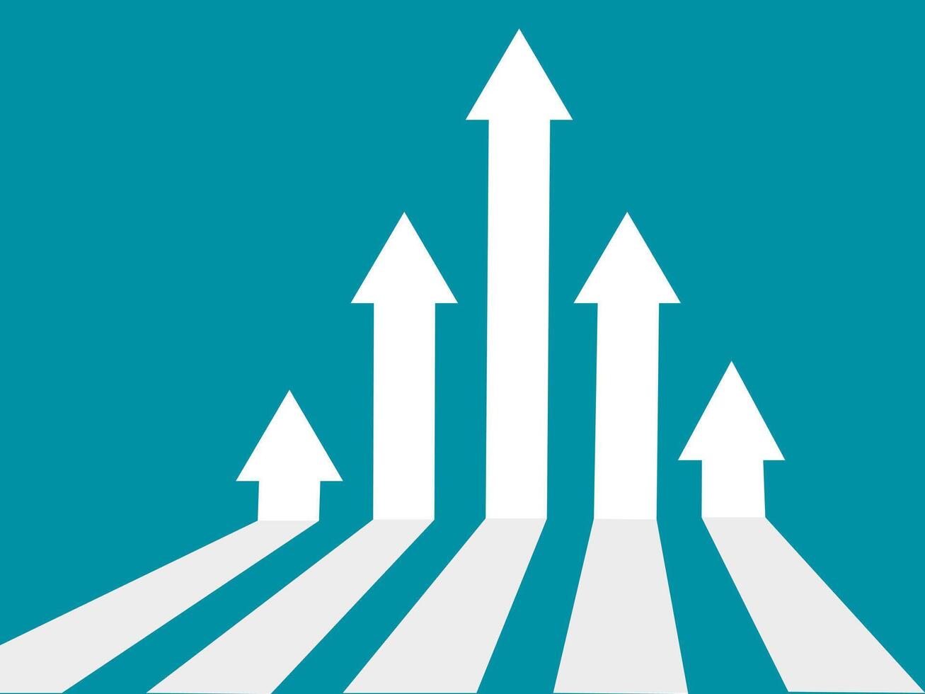 Business arrow chart. Concept for success vector